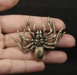 Brass Spider Animal Figurine Small Statue Table Office Home Decoration Gifts Model
