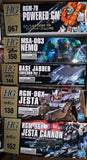 GUNDAM Powered GM Nemo Jesta Cannon Base Jabber 1:144 HG SET 5 Model Kit Model