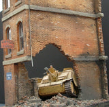 Dioramas Plus DP1 Brick Ruins 1/35 Scale Model Kit Building Ruins WWII + Rubble Model