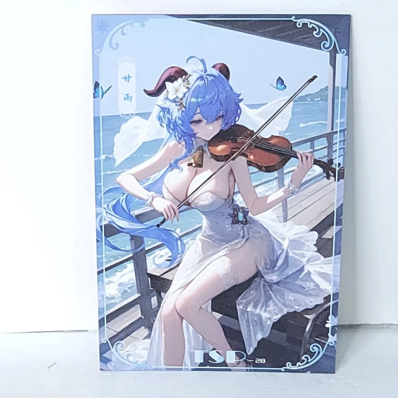 Gan Yu Waifu Card Anime Girl Violin Matchmaker Wall Art Oversized Board A5 Model