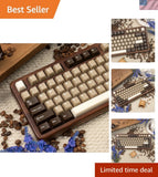 164 Keys Coffee Translucent Keycaps Doubleshot PBT Cherry Profile Keycap Set Model