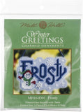 Mill Hill Winter Greetings Beaded Charmed Ornament Cross Stitch Kit ~ Frosty Model