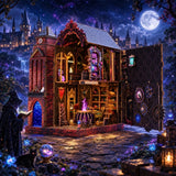 Book Nook Kit for Bookshelf ?? Arcane Spire Magical Castle 3D Wooden Puzzle, DIY Model