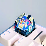 Doraemon Keycap, Time machine Artisan keycap for mechanical keyboard Model