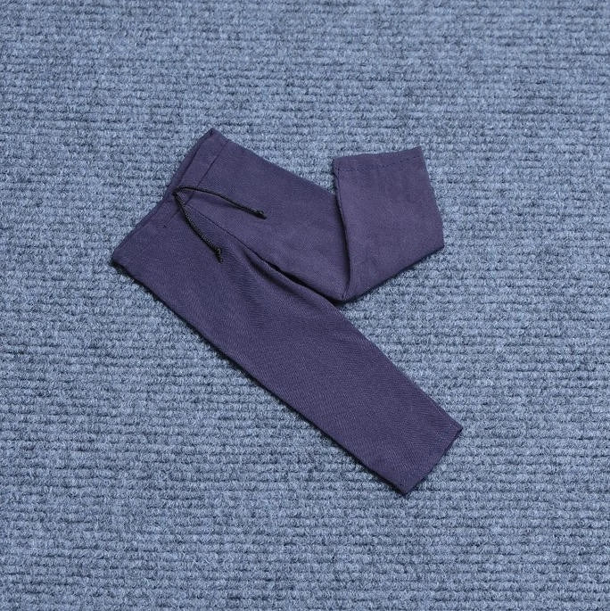 3Pc 1/6 Male Navy Blue Pants Trousers Fit 12" HT TBL PH Figure Doll Body Model Model