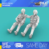Rise144 Models RM48005 1/48 Vietnam Era PILOTS SITTING set NO 1 2x Pilots Model