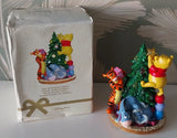 Disney Store Light Up Christmas Figurine Winnie the Pooh & Friends Tree Display Model