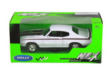 1970 Buick GSX, White - Welly 22433 - 1/24 scale Diecast Model Toy Car Model