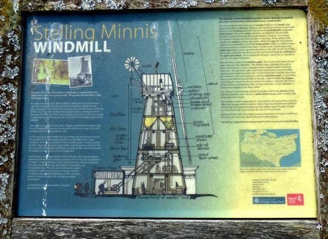 Photo 6x4 Stelling Minnis Windmill Information Board This Information Boa c2018 Model