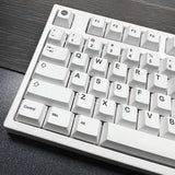 Black White Universe Cherry Profile Dye Sublimation Keycap Set For 75 84 98 Keeb Model