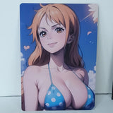 Nami Sky Waifu Card Anime Girl Wall Art Double Sided Oversized Board A5 Model