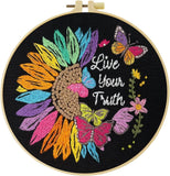 HKLIOPU Embroidery Set for Beginners Art Crafts Easy Sewing Includes Embroidery Model