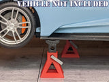 1/18 Scale Axle Jack Stands - Diorama accessory for car garage/repair workshop Model