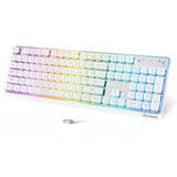 ZIYOU LANG M104 Tri?Mode Keyboard,104?Keys Full?Size RGB Backlit Gaming Keyboard Model