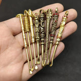 Mini Spoon Charms Retro Brass Shovel Spoon Crevice cleaning tool Pendant Key Charms