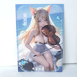 Ahri Waifu Card Anime Girl Violin Matchmaker Wall Art Oversized Board A5 Model