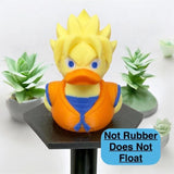 Super Saiyan Duck Figurine DBZ Anime 3D Printed Jeep Dashboard Cruise Decor Gift Model