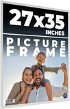 27x35 Frame White Real Wood Picture Frame Width 0.75 inches | Interior Frame Dep Model