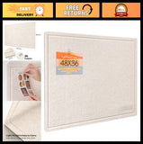 Large 48x36 Felt Bulletin Board - Decorative Wall Pin Board, Foldable Photo Disp Model