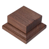 Stable Coffee Walnut Wood Display Pedestal Base for Craft and Trophy Use Model