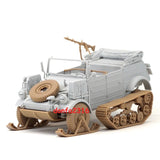 1/35 Scale Half-track Assembly Model Miniature Ornament Statue Decor Collect Toy Model