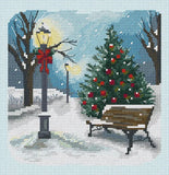 DIY Needlepoint Kit "Winter walk" Cross-Stitch Craft Set for Home Decor Model