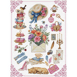 Luca-S counted cross stitch kit "Beauty", 24x33cm, DIY Model