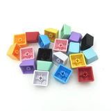 OEM Profile Blank Keycaps PBT Rainbow Mixed Colors 1U R4 100pcs Set Model