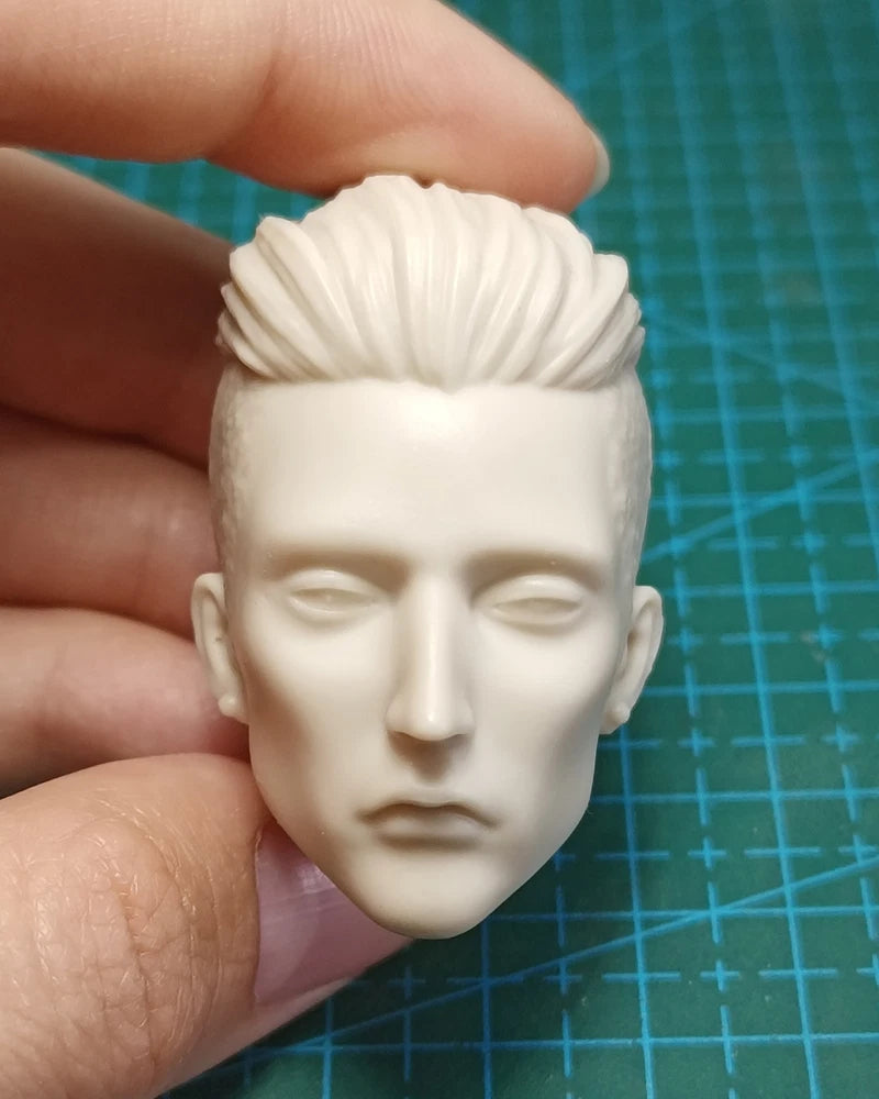 1/6 Scale Unpainted Game Priest Handsome Man Head Carving Sculpt Model Toys Model