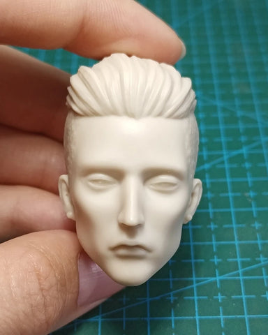1/6 Scale Unpainted Game Priest Handsome Man Head Carving Sculpt Model Toys Model