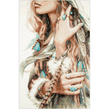 Magic Needle counted cross stitch kit "Boho Girl", 27x43cm Model