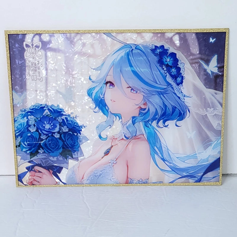Furina Wedding Oversized Waifu Card Premium A4 Wall Art Board 11" x 8.5" Model