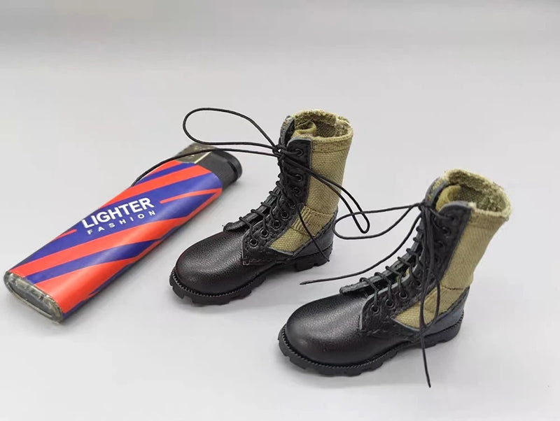 1/6 Scale Male Solider Jungle Combat Boots Model for 12"Action Figure Prop Scene Model
