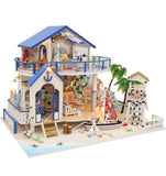DOLLHOUSE Miniature DIY House Kit with Furniture Legend of The Blue Sea FLEVER Model