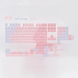 Hififox Pink Bean Keycap UV Screen Printing Cherry Profile Model