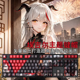 Azur Lane KMS ?gir 108 Keycaps Cherry Anime PBT Dye-sub for Cherry MX Keyboard Model