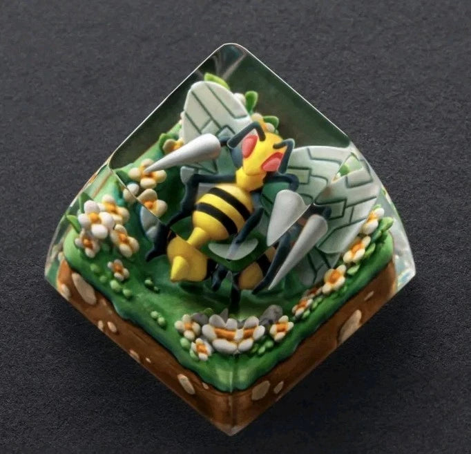 S-Craft Beedrill Artisian Key Cap Pokemon Brand New Fits Cherry MX Model
