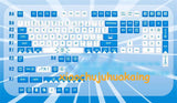 129keys Touhou Project Cirno Theme PBT Keycaps For Cherry MX Mechanical Keyboard Model