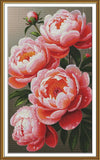 Creative ??ross Stitch Embroidery Kit "Lush peonies" Nova Sloboda Model