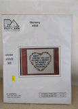 Patty Ann Creations Memory Someone You Love Cross Stitch Kit #608 Model