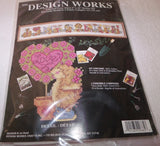Design Works  Adorable HEDGEHOG GARDEN Counted CS Kit  Hard to Find 5" x 36" Model