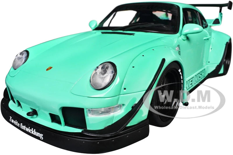 RWB BODY KIT "KEI KISHI" LIGHT BLUE 1/18 DIECAST MODEL CAR BY JADA 36463 Model