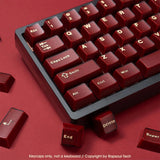Translucent Dark Red Keycaps set Double Shot for Cherry MX Mechanical Keybords Model