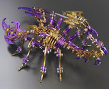 Purple-Gold Cyber Scorpion Metal Model Kit ?C 3D DIY Mechanical Puzzle Toy Model