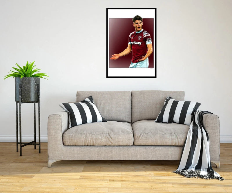 Declan Rice 2022/23 Digital Art Print - (On Foamex Board or Photo Paper) Model