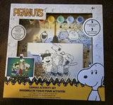 Peanuts Canvas Activity Set, 3 Canvases To Paint/Display/Brushes. New In Box Model
