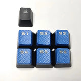 7x Keyboard Keycaps S1-S6 Key Caps Keyboard Accessories for Corsair K95 Keyboard Model