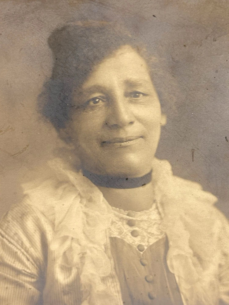 African American Woman 1900s Victorian Antique Photo Mounted on Board Model