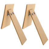 2Pcs Khaki DIY Easel Back Support Foldable Frame Backing Board for Display Model