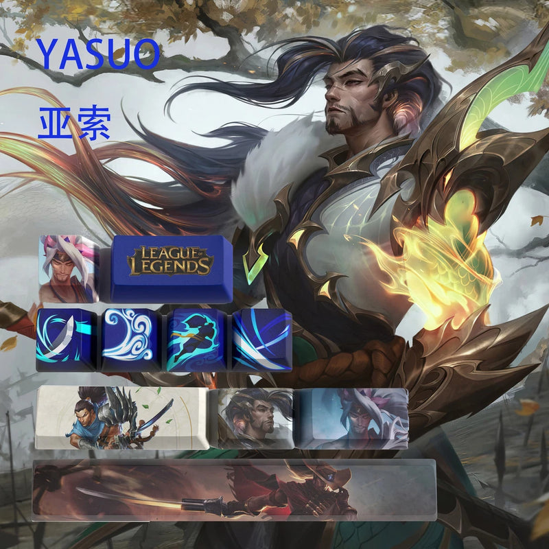 League of Legends Themed Keycaps Yasuo 12 keys OEM high degree Model
